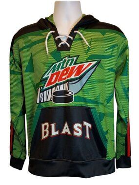 Northland Hockey Group Mountain Dew Mt. Dew Blast Hoodie Sweatshirt Youth Sz.S